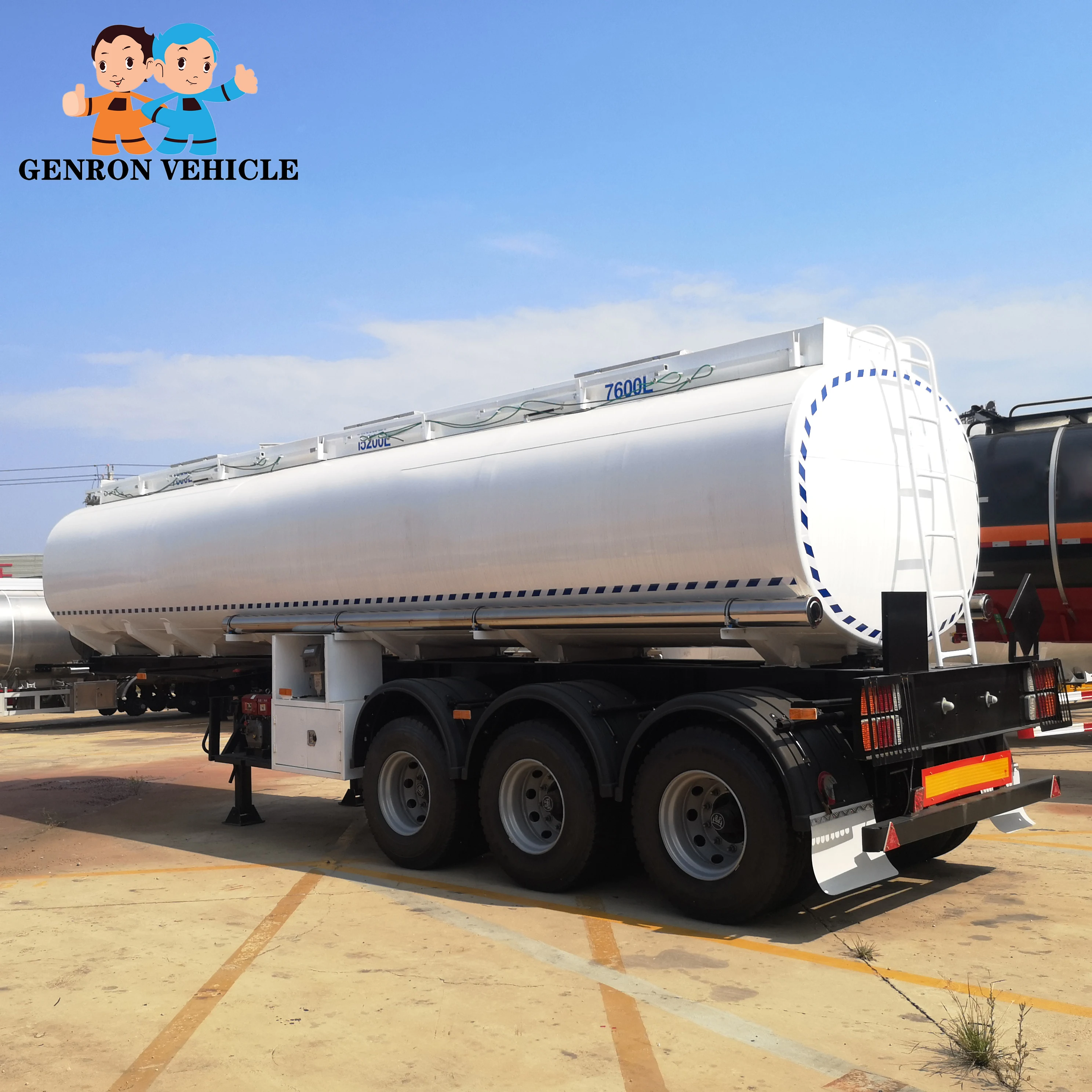 36000L 3 axles  Chemical Liquid Tank Trailer Methanol  Ethanol tanker semi trailer tank truck trailer export to Saudi Arabia
