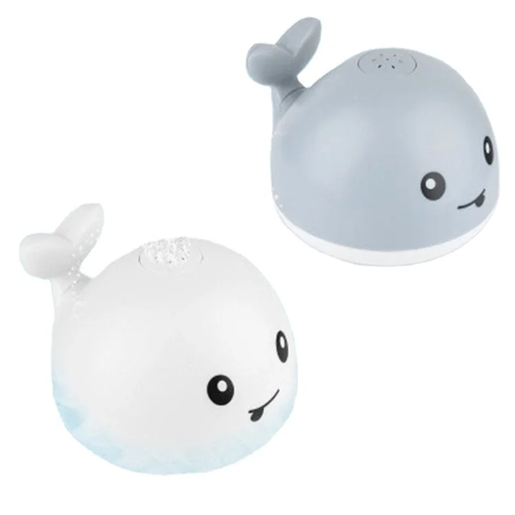 Toddlers Infants Kids Baby Light Up Bath Tub Toys Whale Water Sprinkler Pool Toys