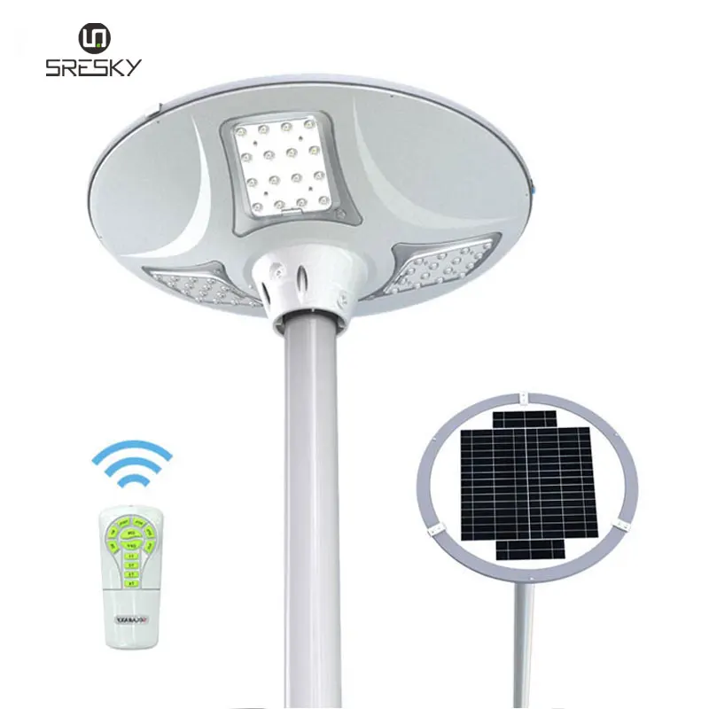 Rechargeable solar cell solar power led outdoor solar lighting garden street lamp sunlight 20W with remote control
