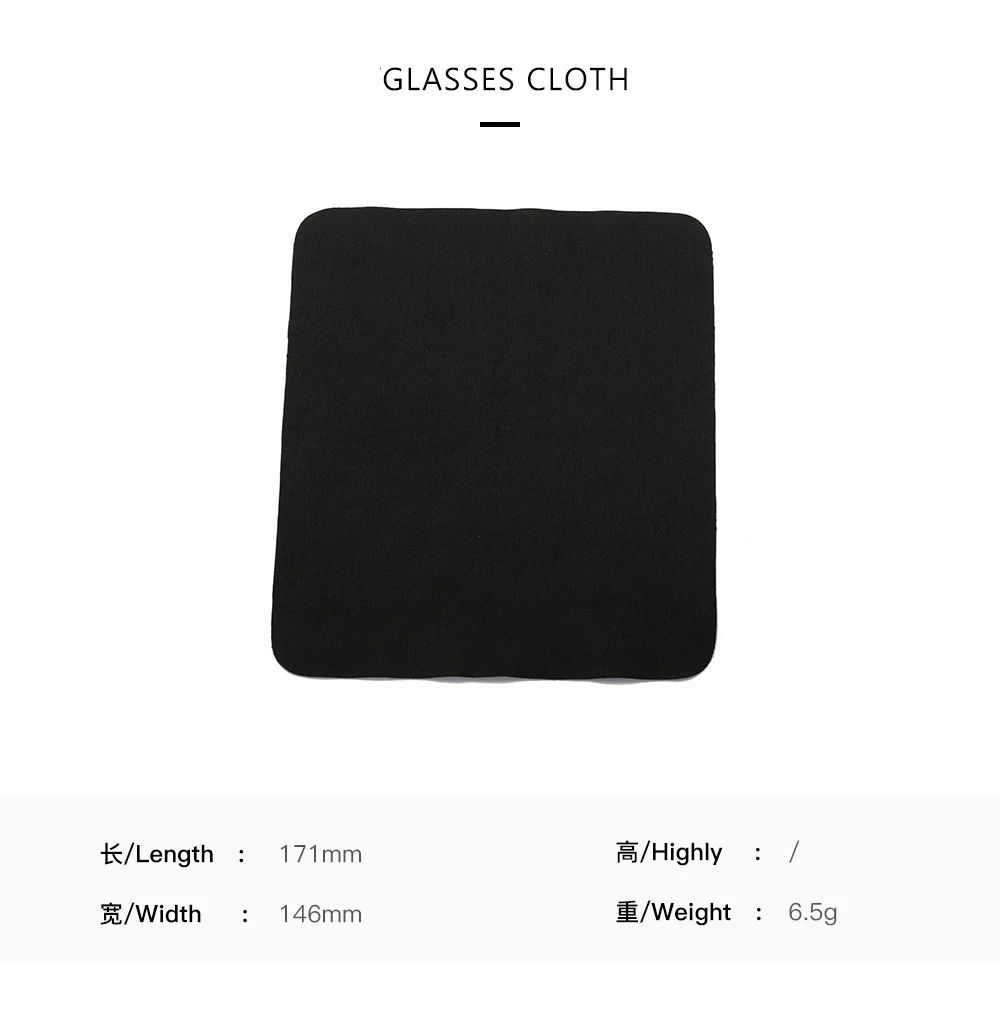 Custom Logo Sunglasses Box Embossed PU Packaging Black Eye Glasses Cleaning Cloth Bag Pouch