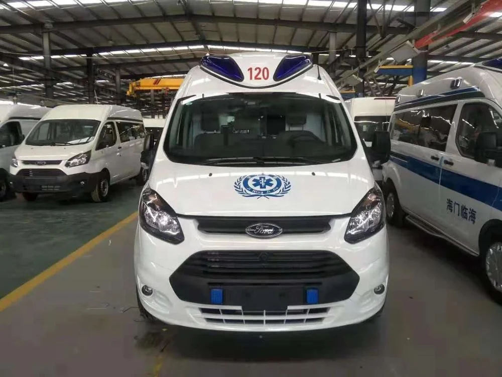 china new ford Mobile Hospital Emergency Ambulance Patient Transport with Medical Equipment for sale