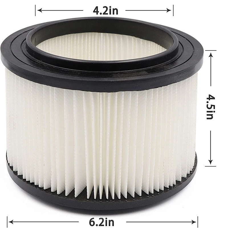 17810 Replacement Filter for Shop Vac Craftsman 9-17810 Wet Dry General Purpose Vacuum Cleaner fit 3 To 4 Gallon