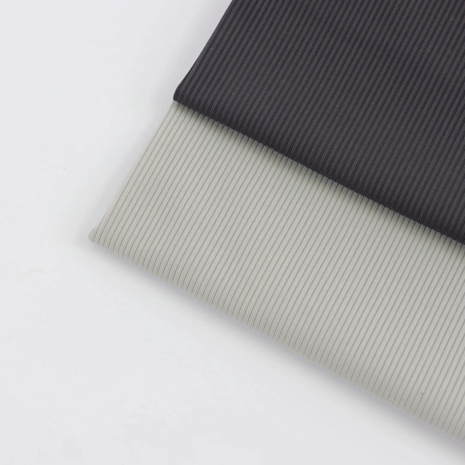 Unique circular knitting machine weaved 87% nylon13%spandex cool touch knit jing-ammonia rib fabric