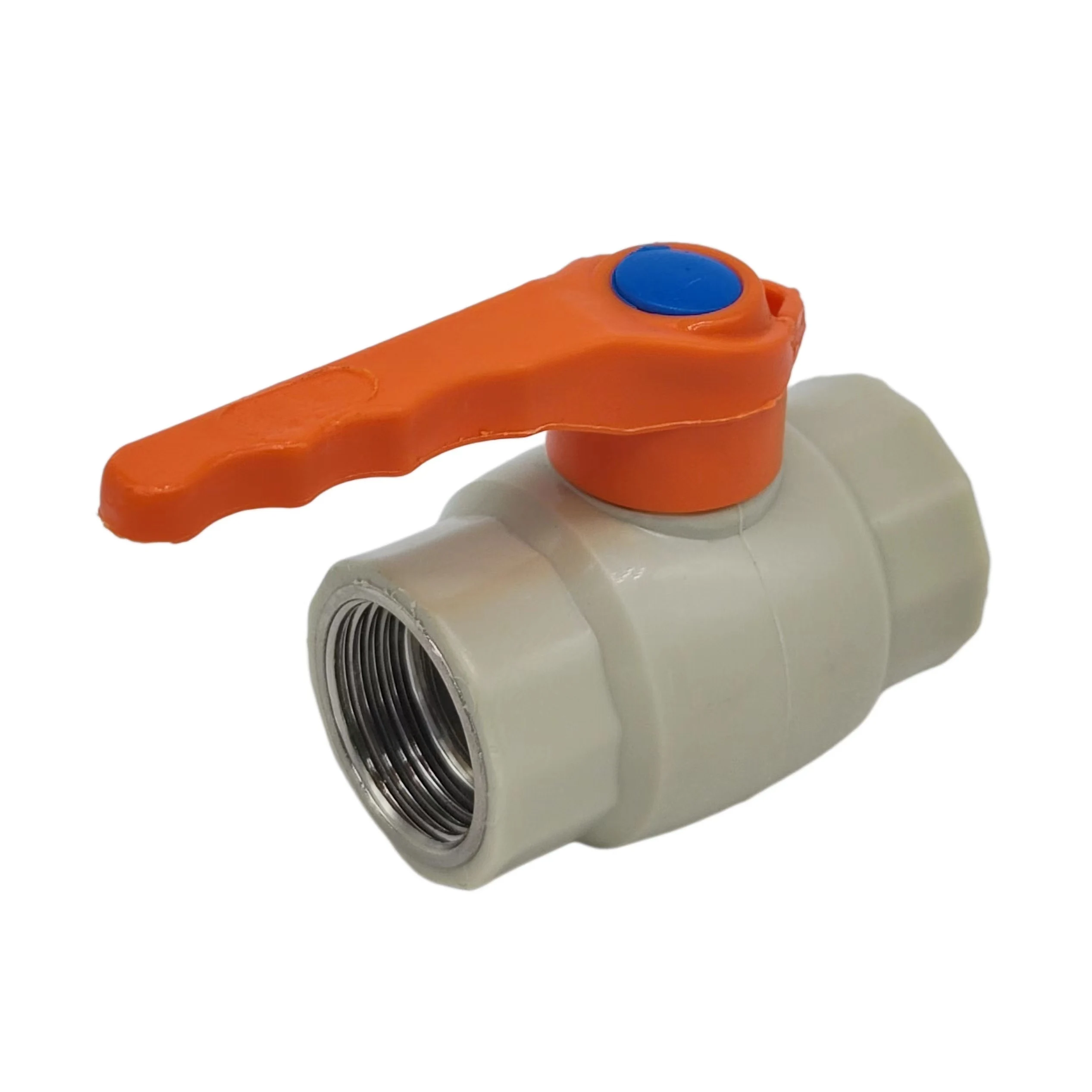 LJ-533 manufacturer plastic ppr iron high pressure DN15 DN20 DN32 ball valve with internal female thread