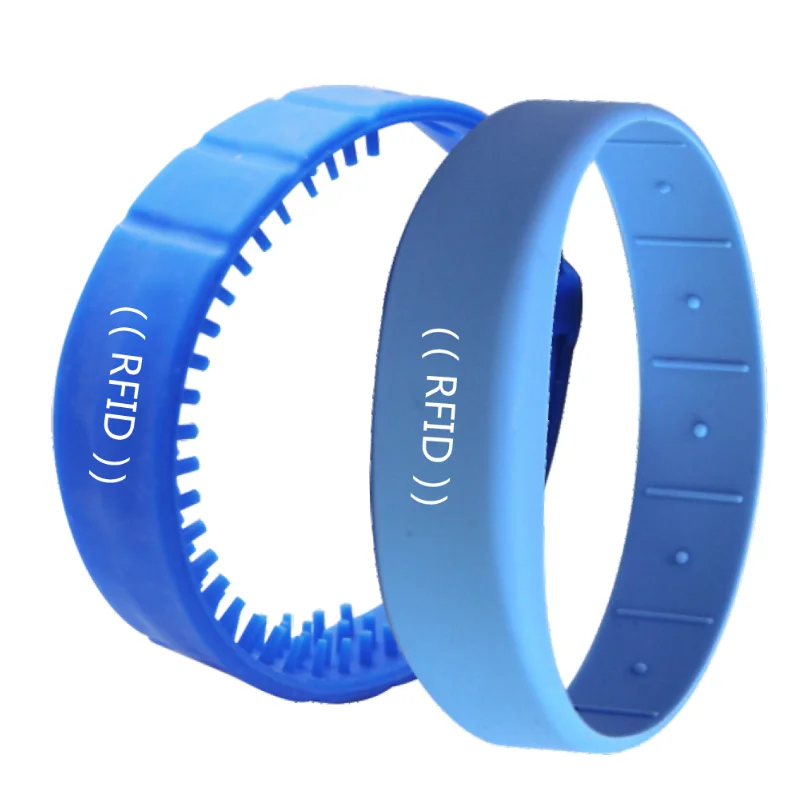 MWG13 Premium Closed loop skidproof type Silicone RFID Bracelet / Custom fixed size rfid /NFC  silicone wristband