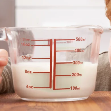 Big volume measurement cup high borosilicate glass measuring tool measuring jug glass cup set