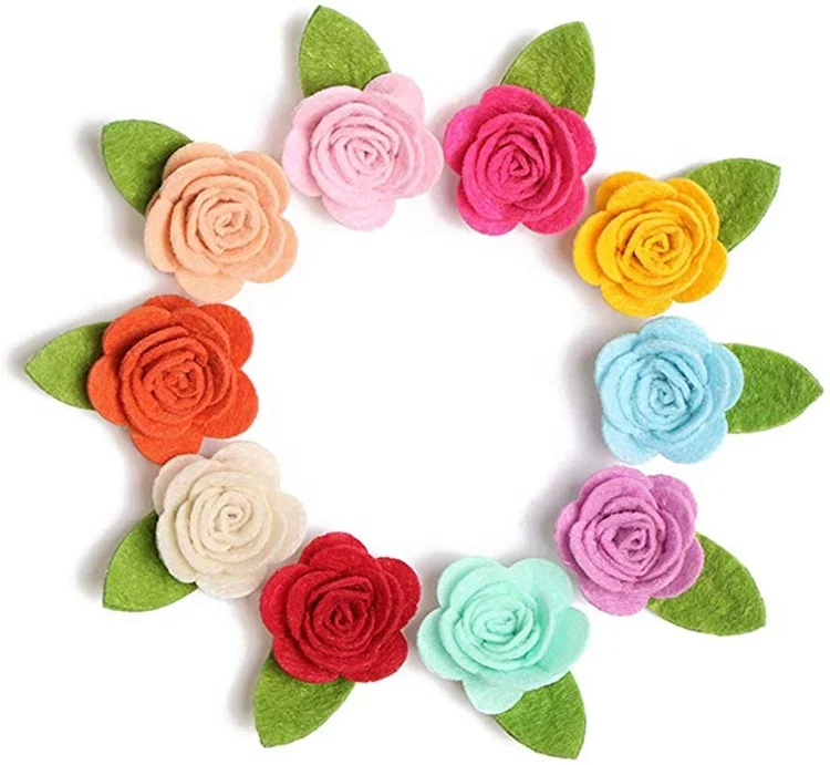DIY Handmade Felt Flowers For Decoration Felt flowers garlands