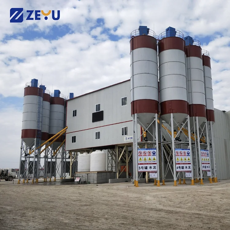 HZS120 concrete batching plant / china supplier cement mixers factory /ready mix concrete