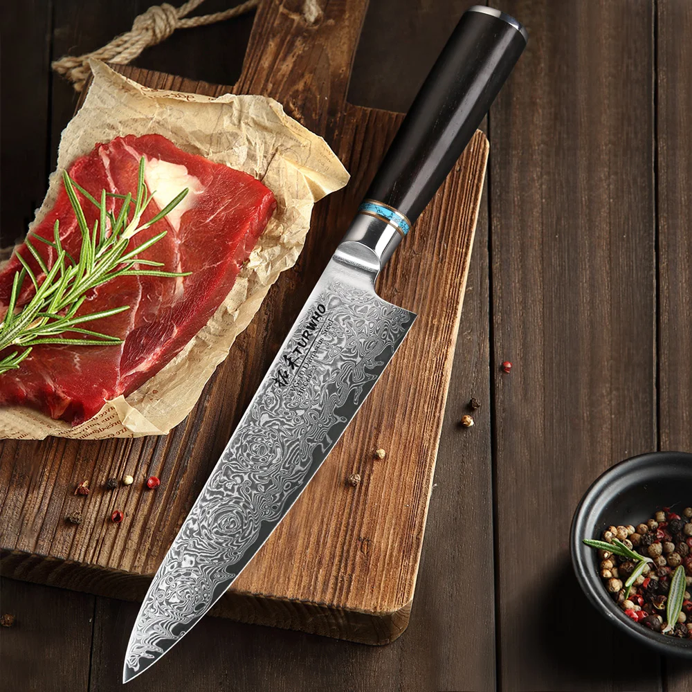 New Design Japanese Kitchen Damascus Steel Chef Knife