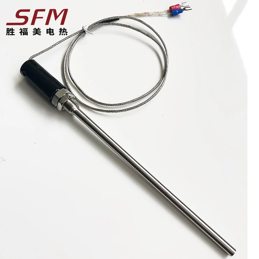 2021 Factory Price Armoured Thermocouple Pvc Fiberglass Two Wire Rtd Industry Temperature Sensor