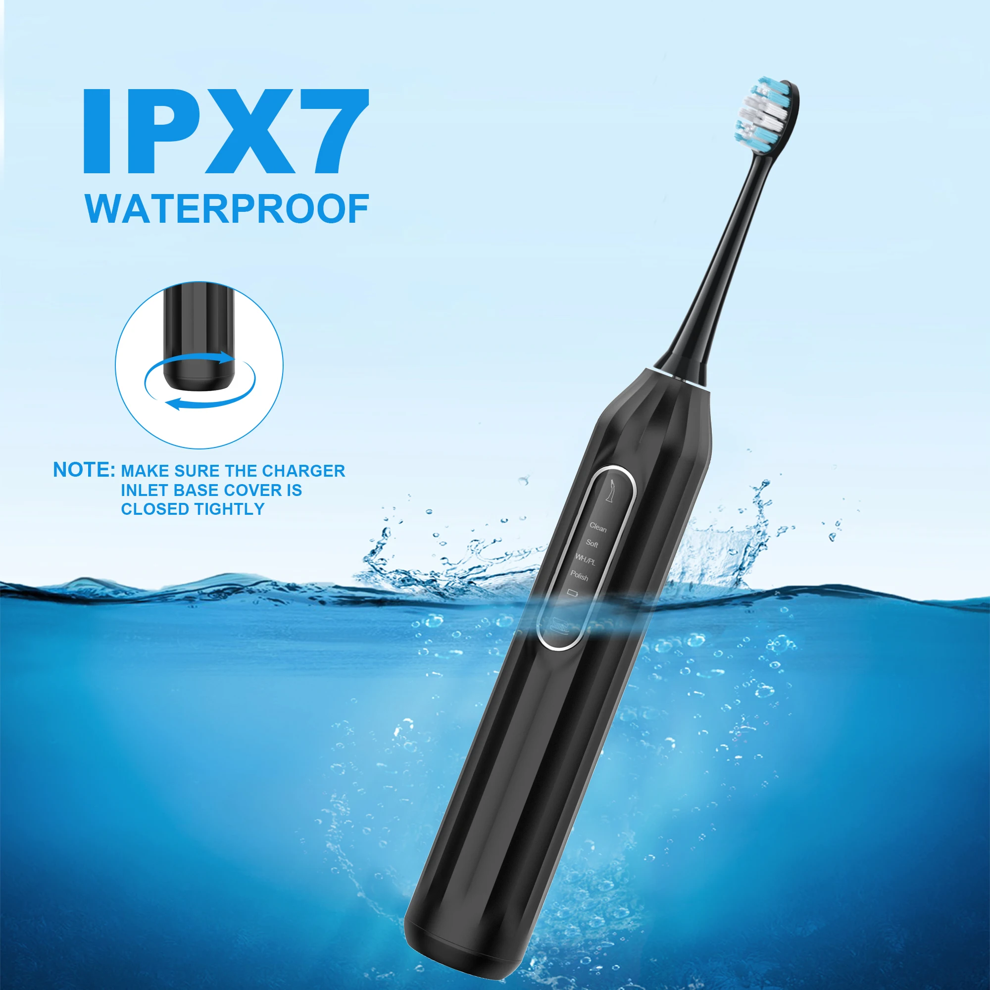 Wholesale Automatic Wireless Rechargeable Electric Toothbrush Oral Irrigator IPX7 Water Flosser Electric Toothbrush Holder