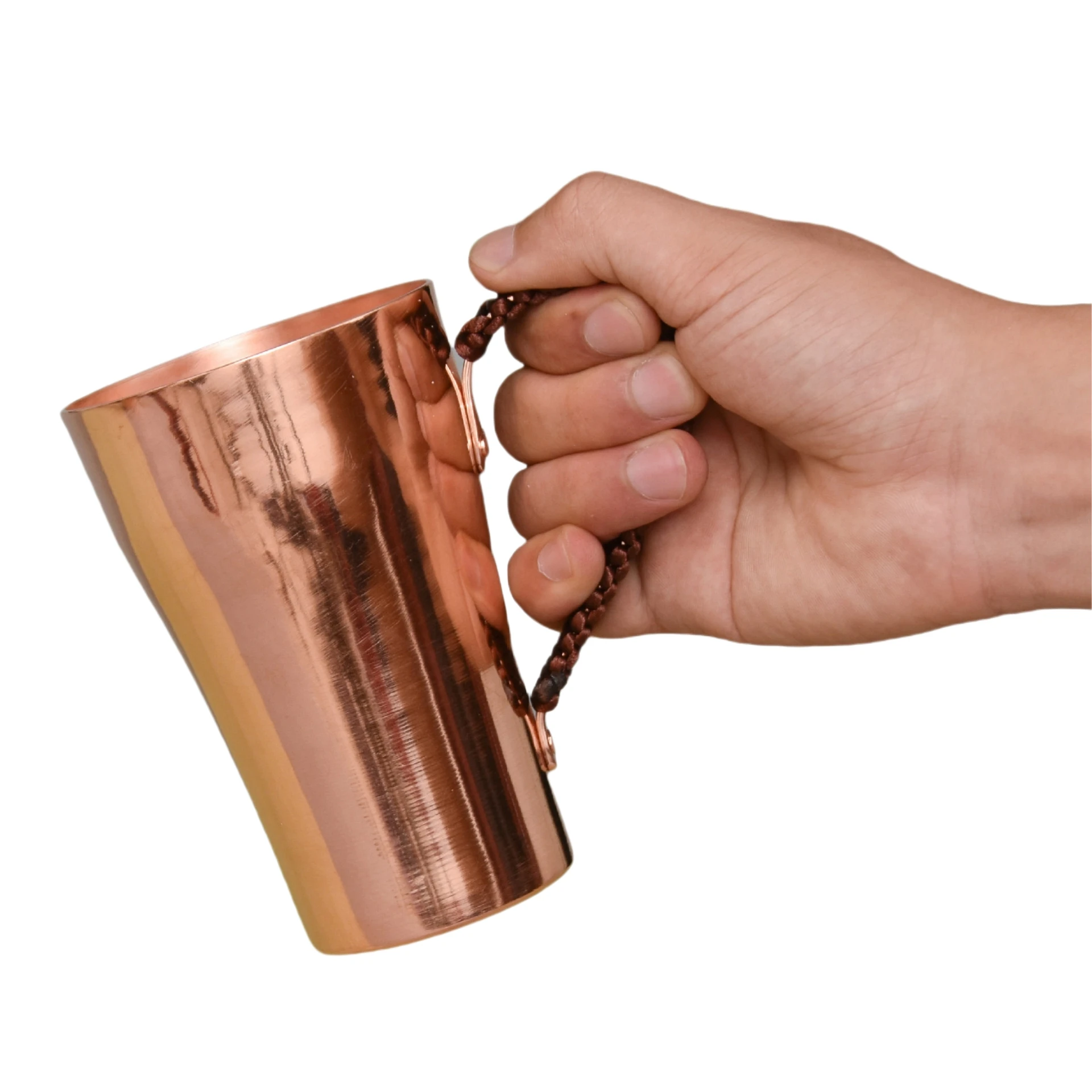 Wholesaler Shiny Polished Beverages Drink Tumbler Mug Water Or Beer Drinking Copper Cup Handmade Design Copper Mug
