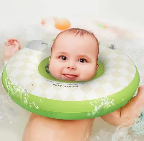 Newborn Baby Neck Swim Ring Thickened Children swimming neck float for Shower Collars Baby Swimming Float Neck Ring