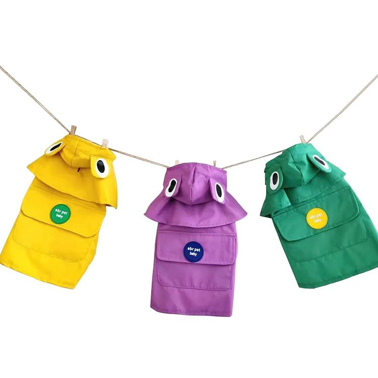 Factory direct dog raincoat full package four legs waterproof poncho teddy small medium rain shelter clothing
