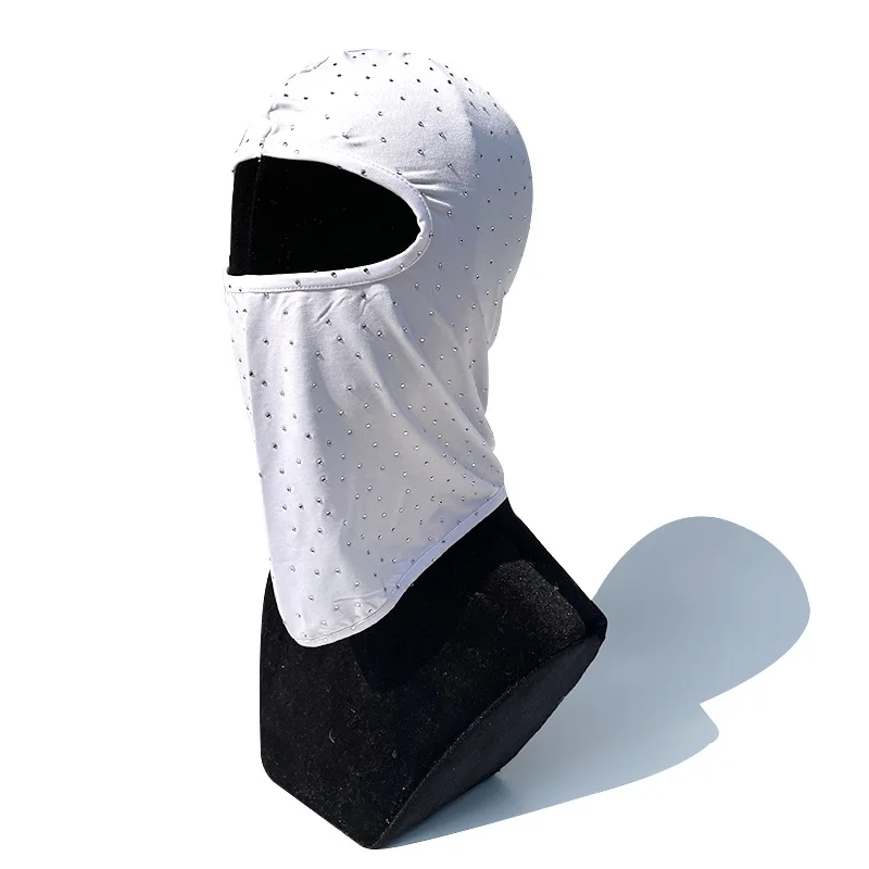 custom print balaclava balaclava ski tech windproof with rhinestone skull one hole full face motorcycle balaclava