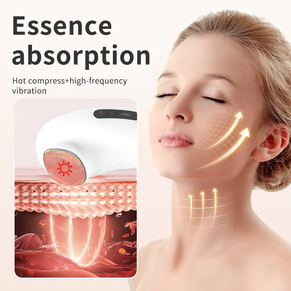 2024 New Product Trending Products Electric Eye Massager Hot And Cold Beauty Device Massage Women Skincare Ice Cold Eye Massage