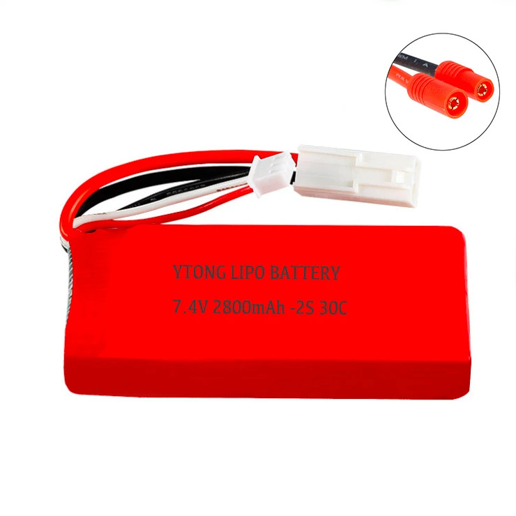 
Best price RC helicopter lipo battery 7.4v 2800mah for for UDI 902 002 Huanqi 961 962 RC boats spare part 953480-2S 