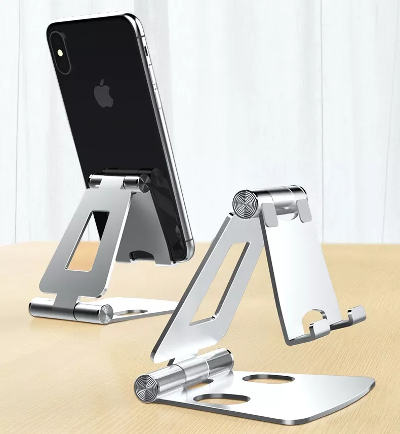 Aluminum Phone Stand Portable Adjustable Dual Folding Mobile Support Tablet Phone Holder Stands