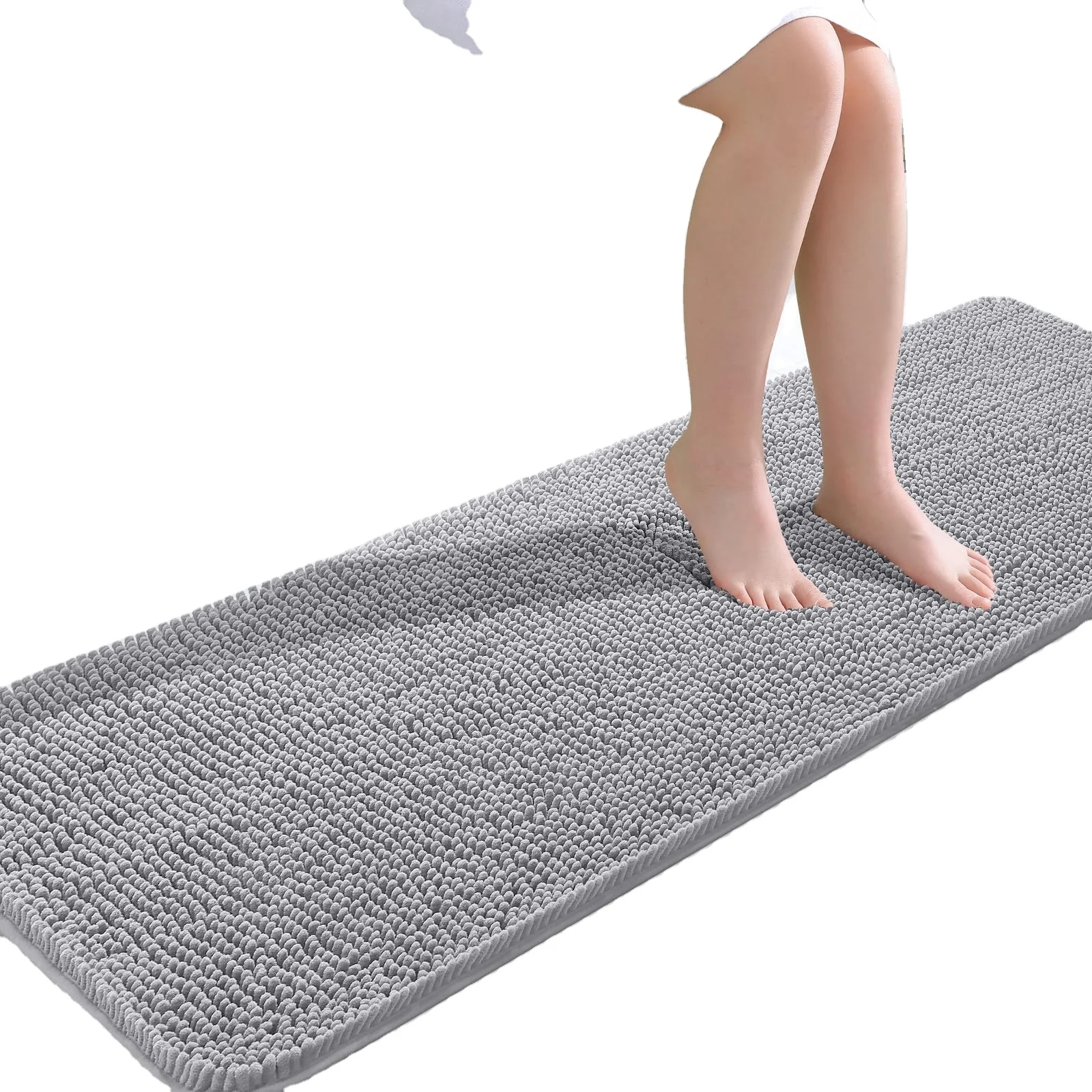 Thick Soft Absorbent  Quick Dry Microfiber Mats Machine Washable Rugs for Shower Floor Bathroom Bathmat Accessories Decor