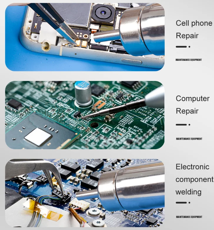 8898 Hot Air Gun Desoldering Station 750W Dual Digital Display Two-in-one Temperature-controlled Welding Station Heat Gun 1.05kg