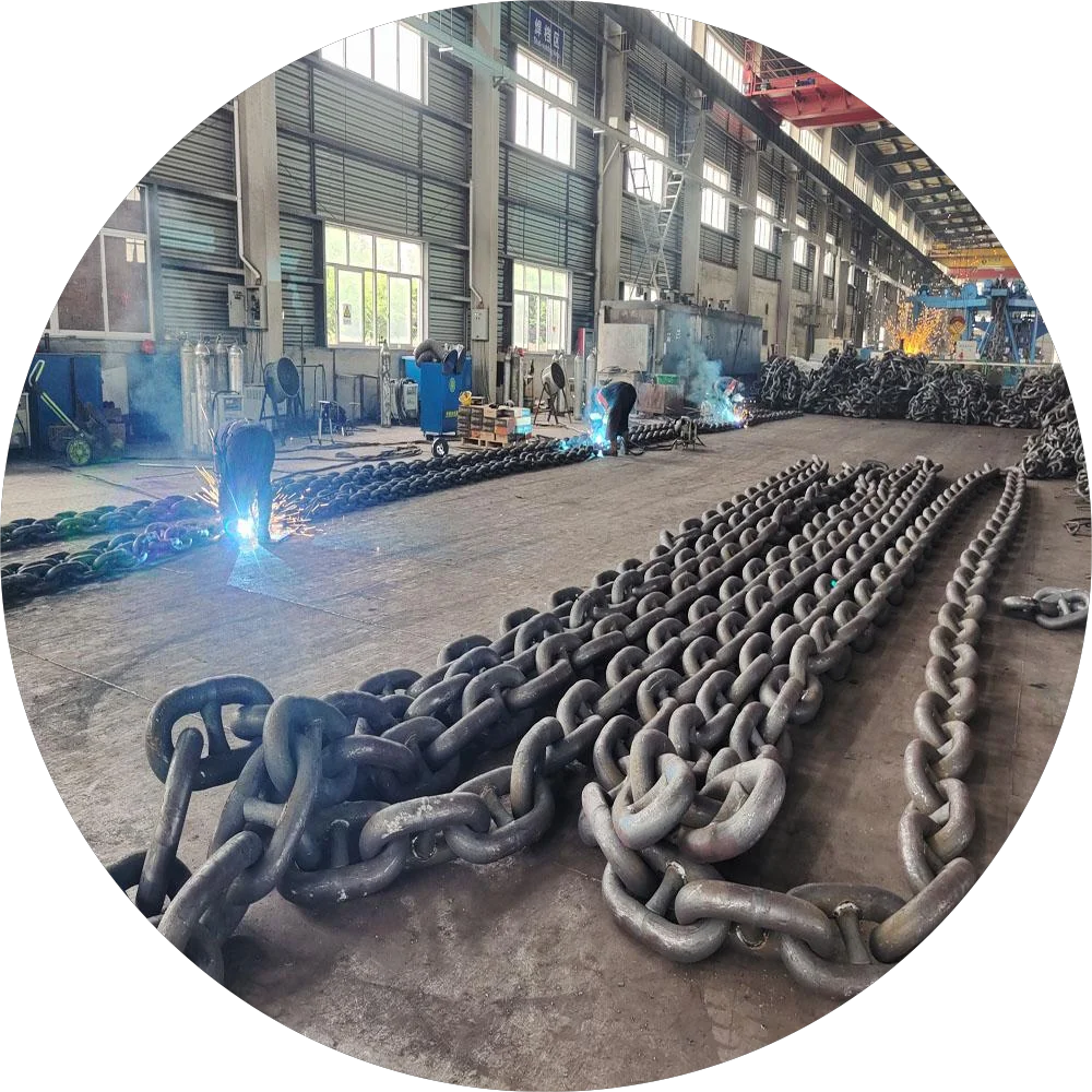 U2 U3 50mm stud link anchor chain with CCS