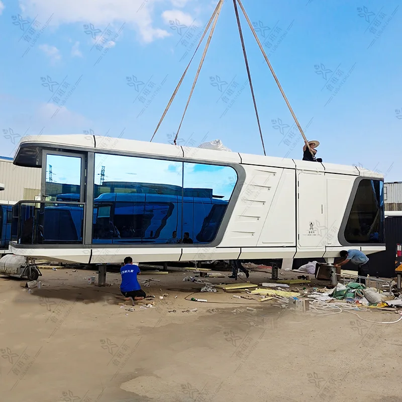 Furnished Luxury Mobile Toilets Festival Tuinhuis Mobilhome Prefab Building Apartment Osb Marketing Advertising Inflatable