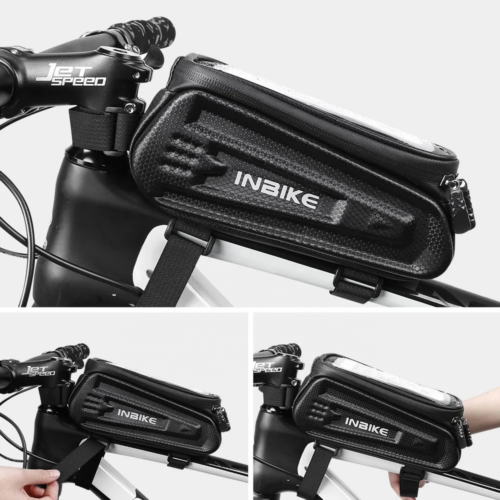 Inbike Bike Phone Front Frame Bag Waterproof Phone Mount Bag Phone Case Holder Cycling Top Tube Frame Bicycle Bag