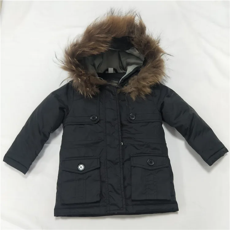 
outdoor ski down denim down jacket for kids 