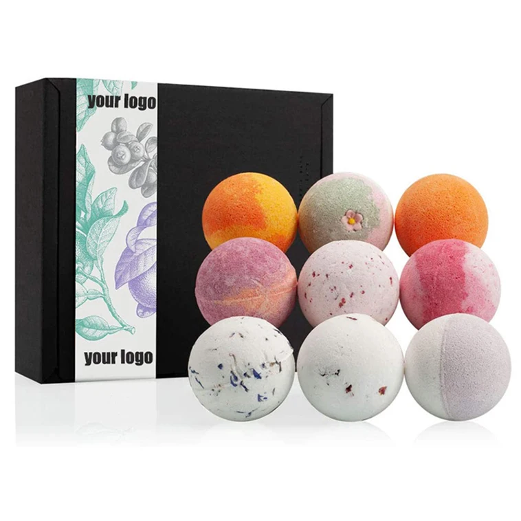 SPA Bath bombs essential oil fizzy bubble bath balls Rainbow Bath Bomb Gift set