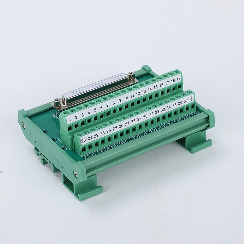RS232 Serial port DB9 solderless rail type trunk board terminal block