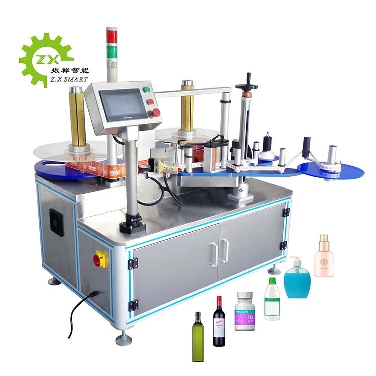 Paper Core Aluminium Can Hot Melt Wet Glue Round Bottle Industrial Items Labeling Machine
