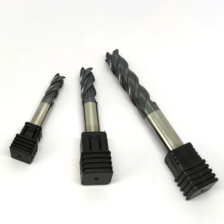 Amony Wholesale Price Solid Tungsten Carbide 4 Flutes Flat End Mills For Stainless Steel