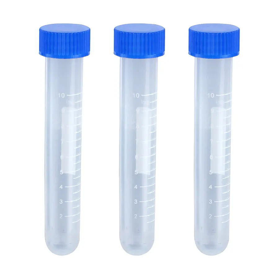 Пробирки одноразовые круглые прозрачные пластиковые конические с дном, 15 мл, 50 мл