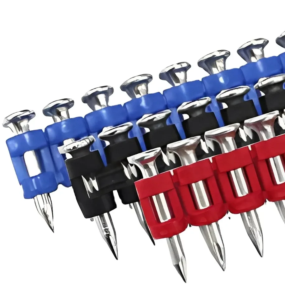 Concrete nails for concrete wall 3.0x22mm galvanised strip nails 1000 Pcs/Box spiral TOUA nails