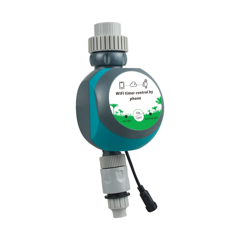 
Voice Control Wifi Mobile Phone Remote Water Proof Water Timer For Smart Home Irrigation 