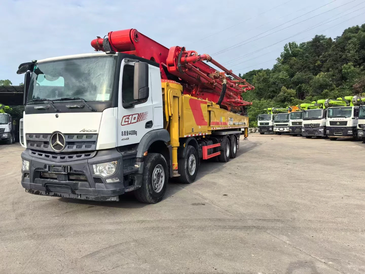 2021 Sany Benz62m Concrete Pump Truck Used Construction Machinery Equipment with Diesel Power Core Components Engine Motor