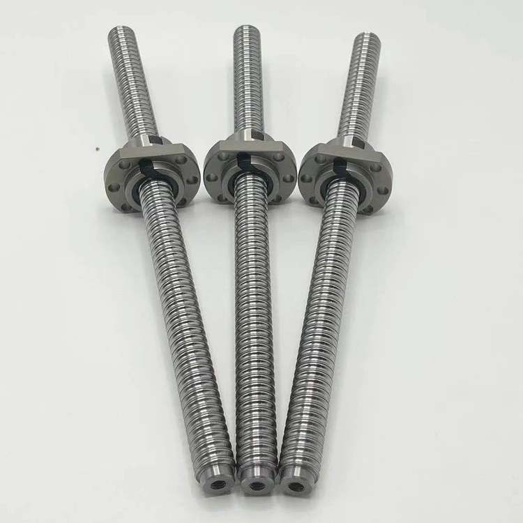 
Oem Customized 3205/3210/1002/1204/2505/1620 Different Series Of Stainless Steel Precision Ball Screws 