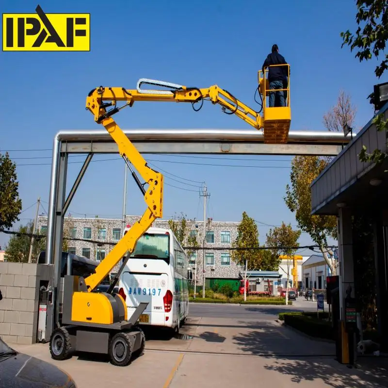 China ufacture Self Propelled Articulated  Lift Cheerful Crawler Picker Spider Boom Lift Aerial Work Platform