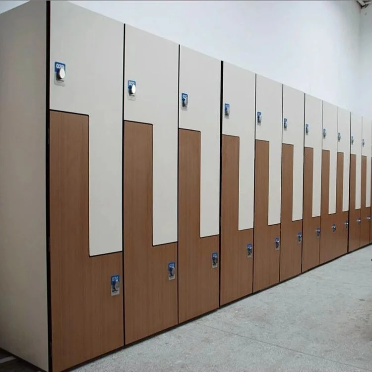 CARTMAY Wooden Designs Office Building Apartment Hostel HPL Clothes Storage Cabinets Custom Gym Lockers For School And Factory