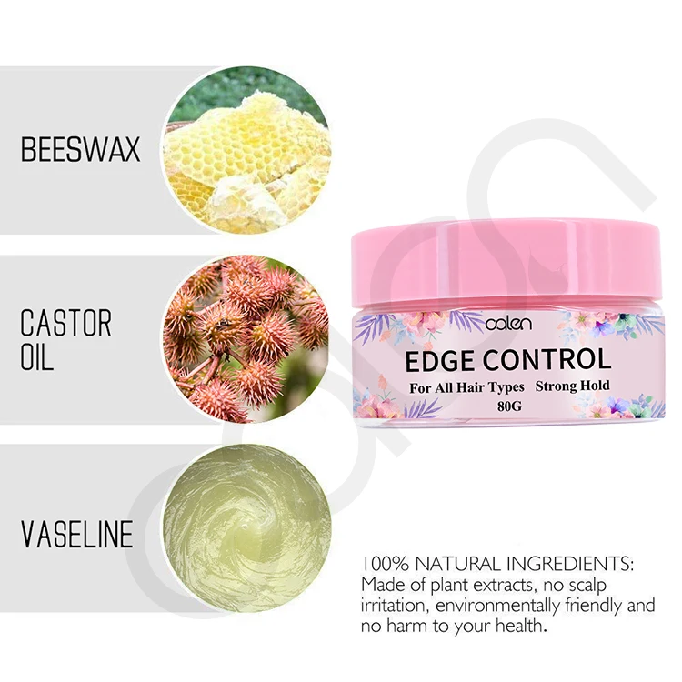 
Organic Strong Hold Hair Edge Control Wax Stick Mousse Wrap Lace Wig Glue Remover Kit Private Label 