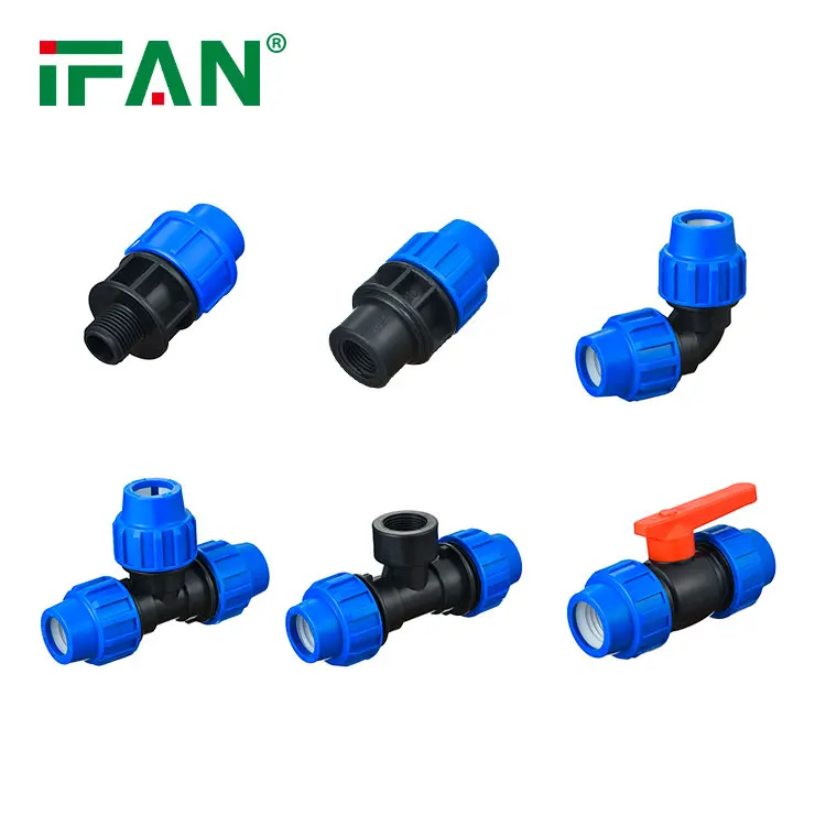 IFAN Factory Polyethylene Electrofusion Fittings PE 100 90 Degree Elbow Tee Poly Pipe HDPE Fittings