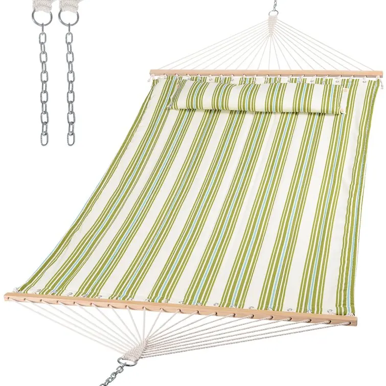 Outdoor Camping Hammock Bed Portable Cotton Garden Patio Hammock Swing Hanging Chair Bed