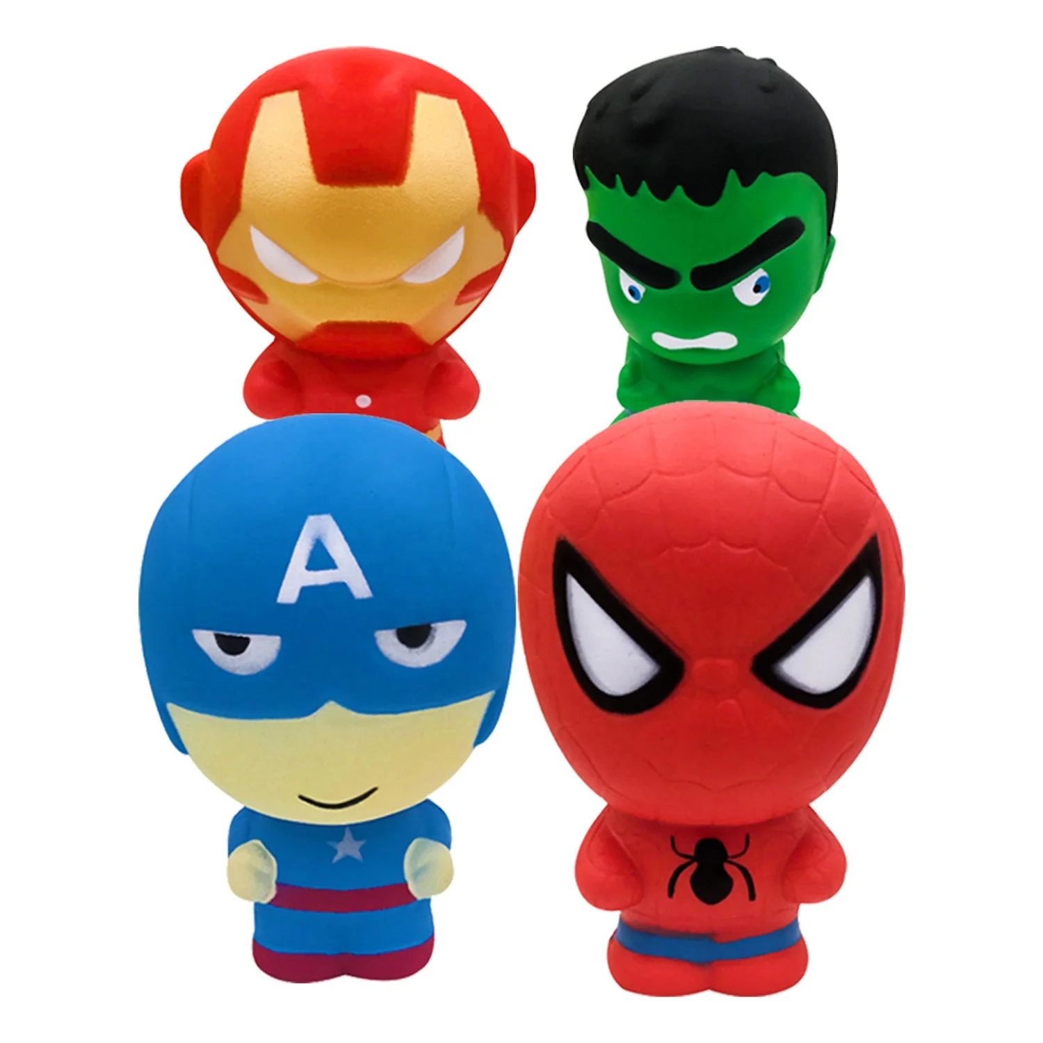 Китайская Высококачественная фигурка завода marvel супер герой большой Сжимаемый oem милая сжимаемая игрушка для снятия стресса медленно восстанавливающая форму