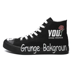 Холщовые высокие Желтые Черные прогулочные Заводские кроссовки, модная спортивная повседневная обувь для мужчин 2019