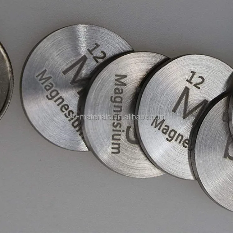 Лидер продаж магниевая дисковая пластина 99.9% 99.99% целевая насадка из чистого магния для магнетронной пленки