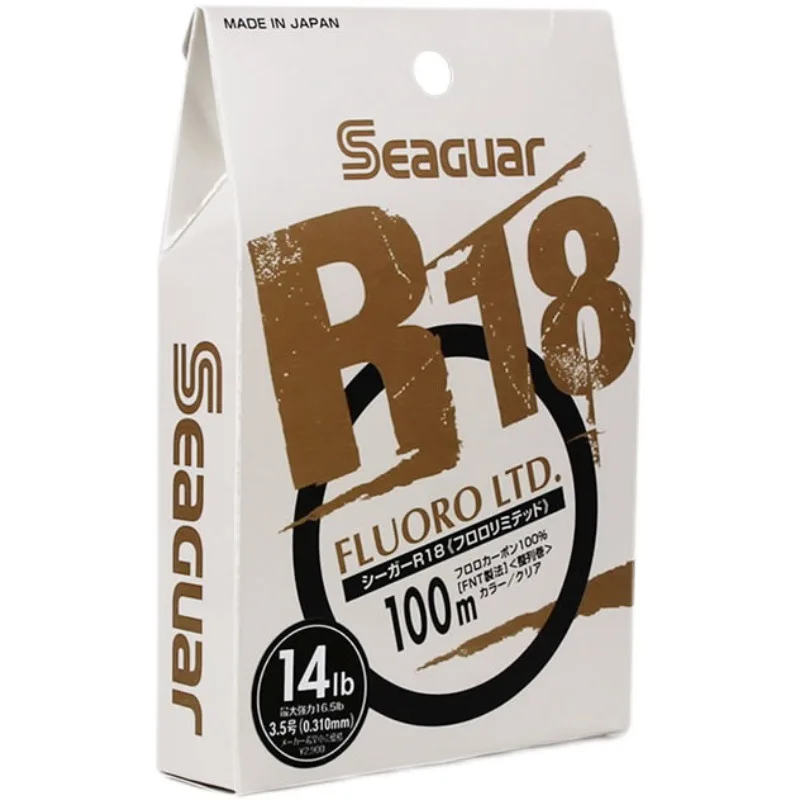Seaguar R18 FLUORO LTD Fishing Line 3LB-25LB Fluorocarbon Test Carbon Fiber Monofilament Carp Wire Leader Line