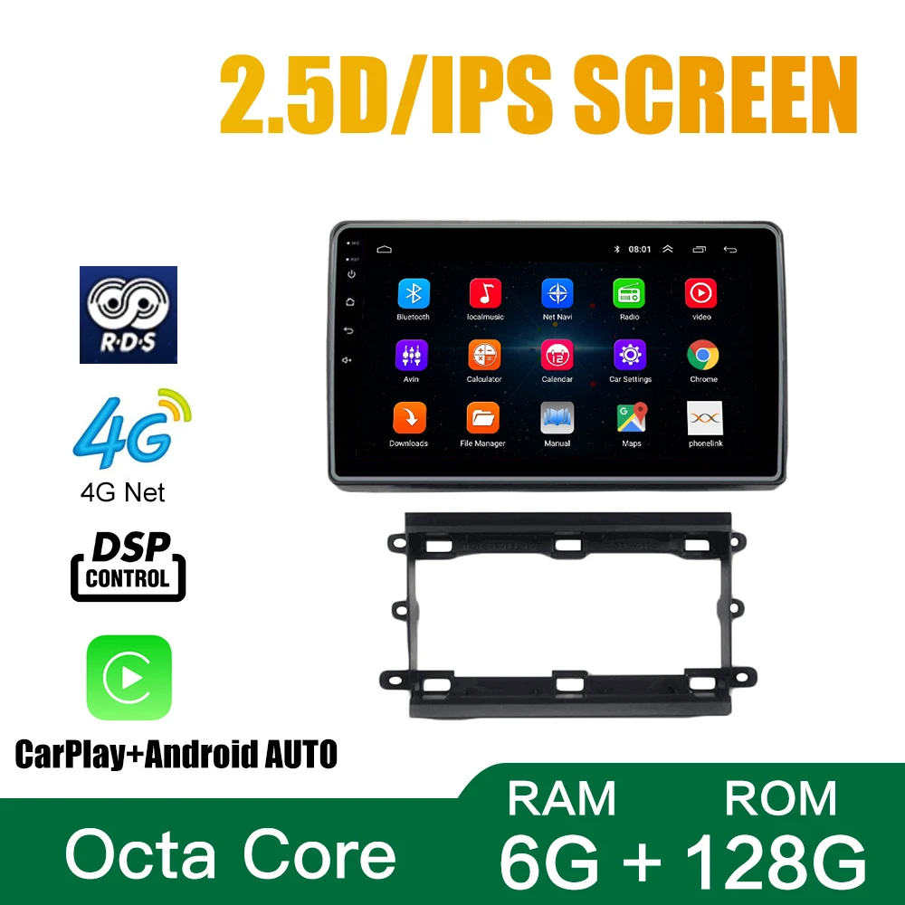 For PROTON WAJA 2000-2011 Radio Headunit Device Double 2 Din Octa-Core Quad Android Car Stereo GPS Navigation Carplay