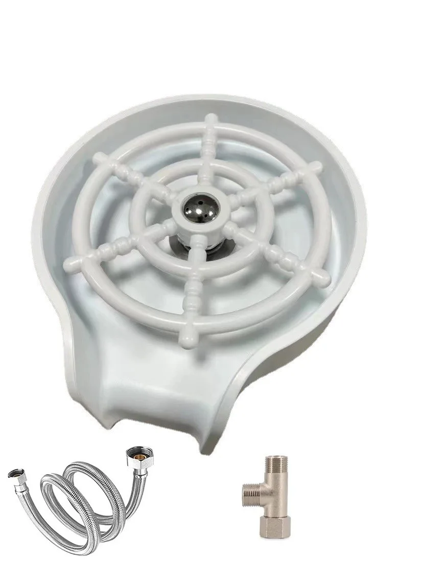 Pressure Kitchen Cup Washer Automatic Abs Plastic Glass Rinser For Home Bar Wash Cup Bottle Cleaning Tool