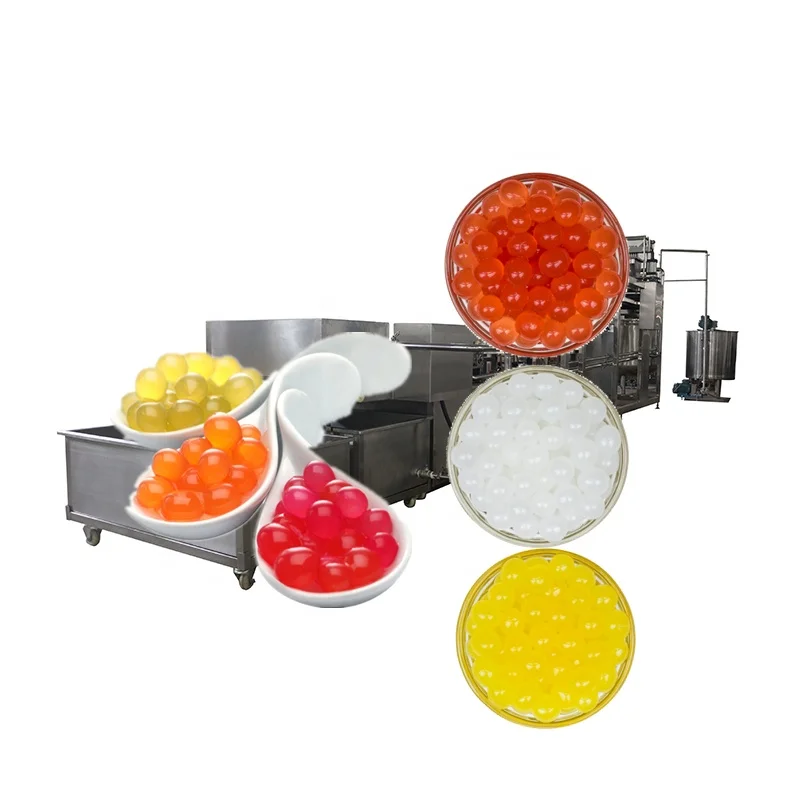 High Accuracy Bursting Boba Making Machine Popping Boba Production Line