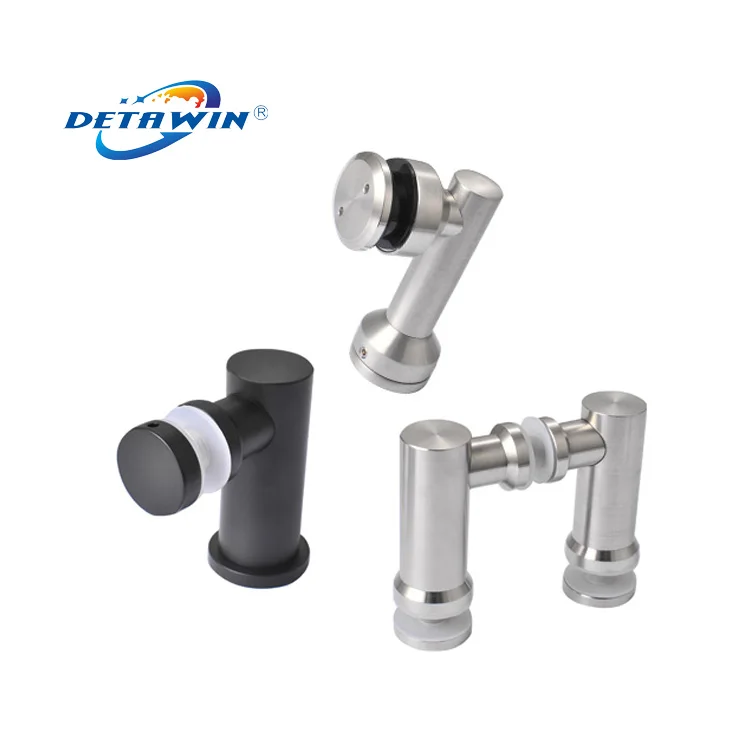 Wall To Glass 304 Stainless Steel 90 Degree Single Point Fixed Fitting Glass Wall Connector